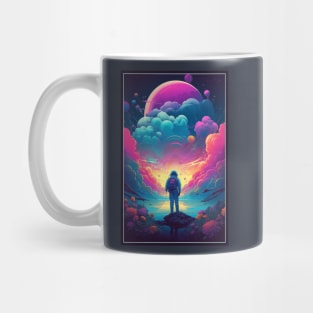 Astronaut Aesthetic Art Design | Astronaut Anime SciFi Design | Astronaut Space Art Mug